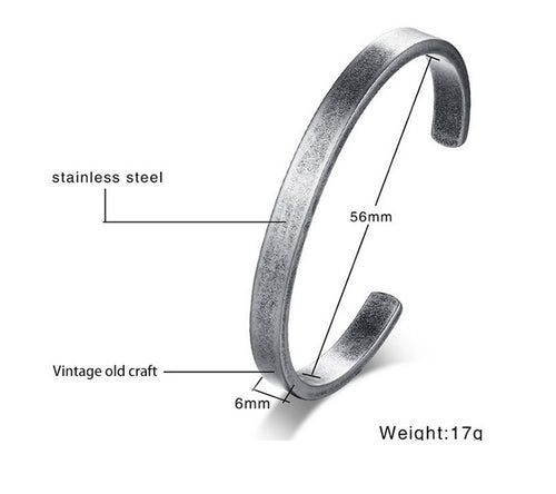 "Vintage" Steel Bracelet
